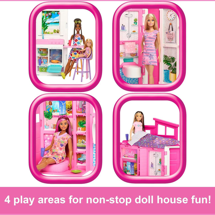 Barbie Casa de Muñecas Glam con Muñeca Juego de 360 Grados 
