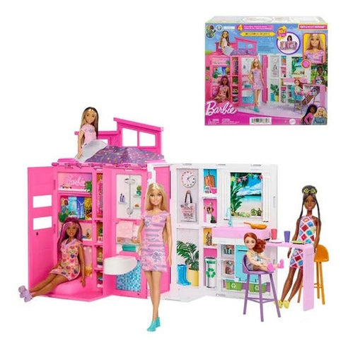 Barbie Casa de Muñecas Glam con Muñeca Juego de 360 Grados