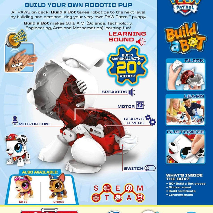 Build A Bot Paw Patrol Robot Para Armar Robot Tecnologico