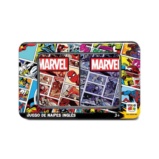 Juego naipe  caja metalica marvel - Jorcima Spa Venta Online