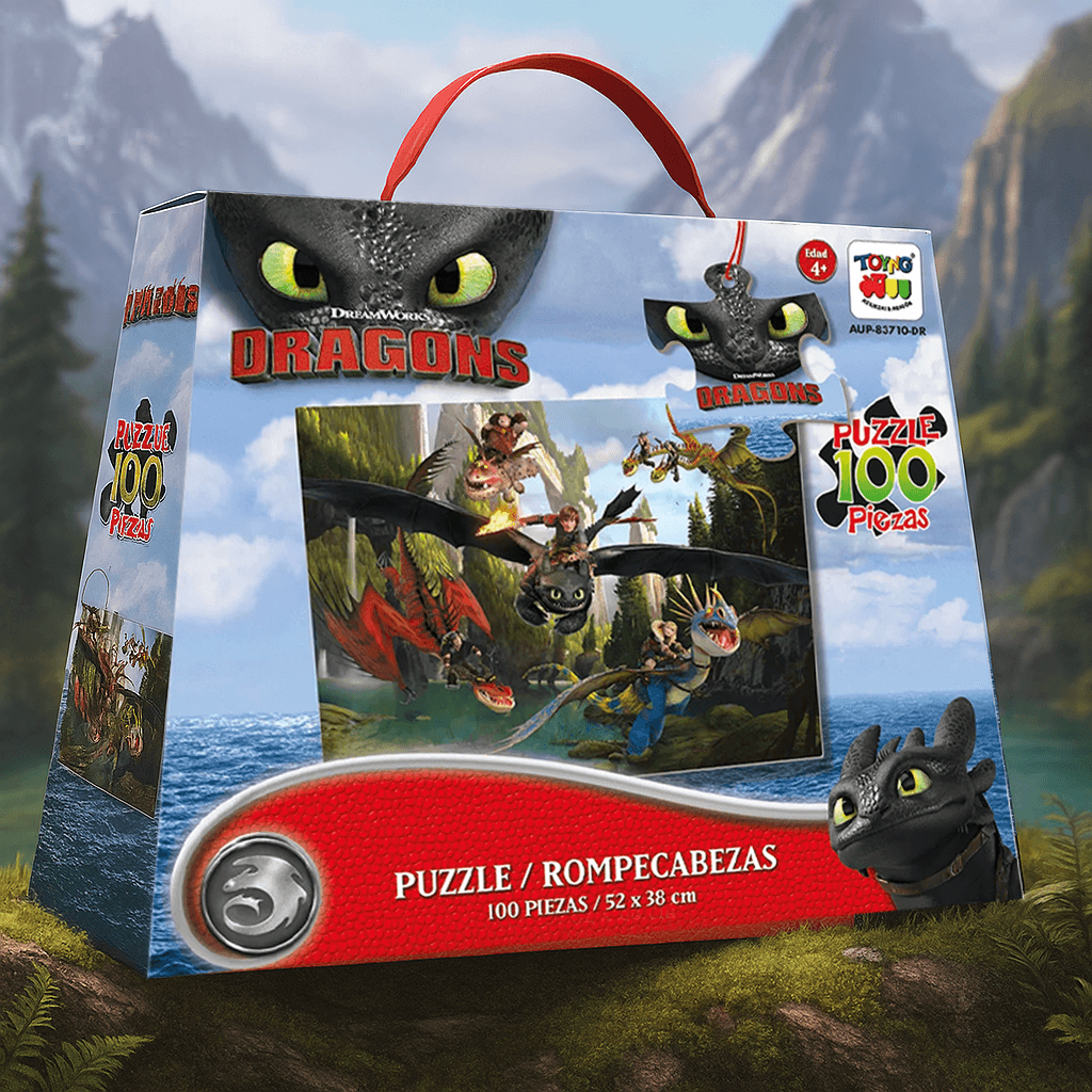 Puzzle 1000 piezas como entrenar a tu dragon - Jorcima Spa Venta Online