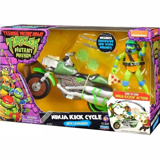 SET TORTUGAS NINJA LEONARDO NINJA KICK CYCLE - Jorcima Spa Venta Online