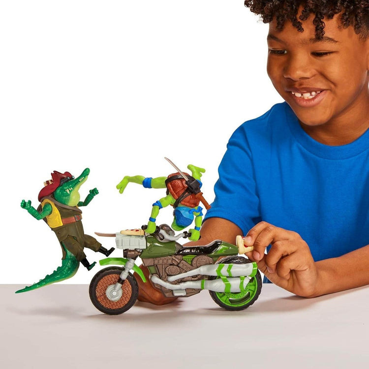 SET TORTUGAS NINJA LEONARDO NINJA KICK CYCLE - Jorcima Spa Venta Online