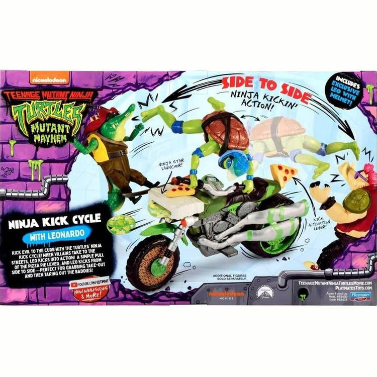 SET TORTUGAS NINJA LEONARDO NINJA KICK CYCLE - Jorcima Spa Venta Online