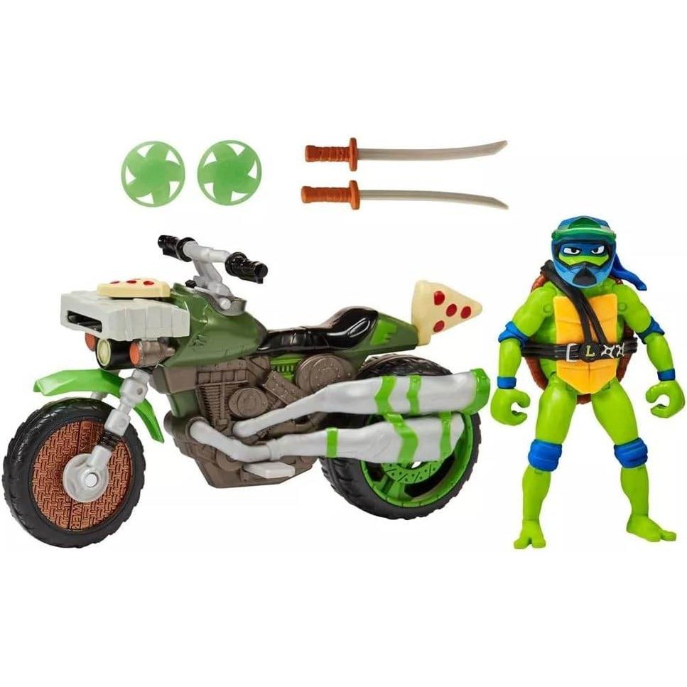 SET TORTUGAS NINJA LEONARDO NINJA KICK CYCLE - Jorcima Spa Venta Online