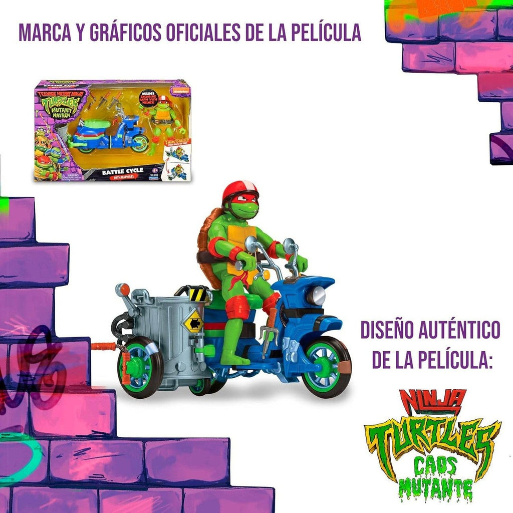 SET TORTUGAS NINJA RAPHAEL NINJA KICK CYCLE - Jorcima Spa Venta Online