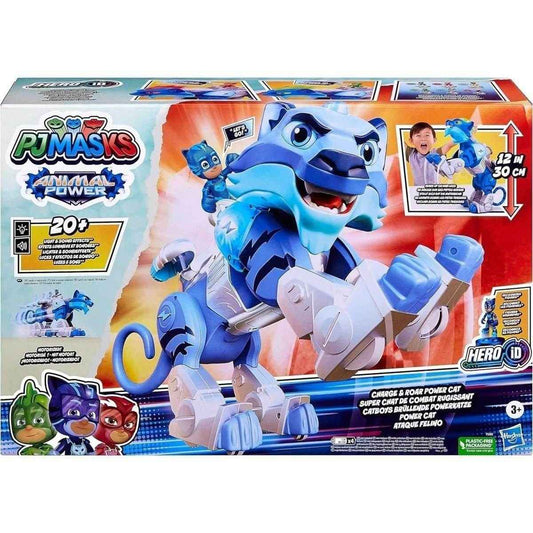 Pj Masks Animal Power - Power Cat - Juguete con Movimientos motorizados y más de 20 Sonidos y Luces - A Partir de 3 años
