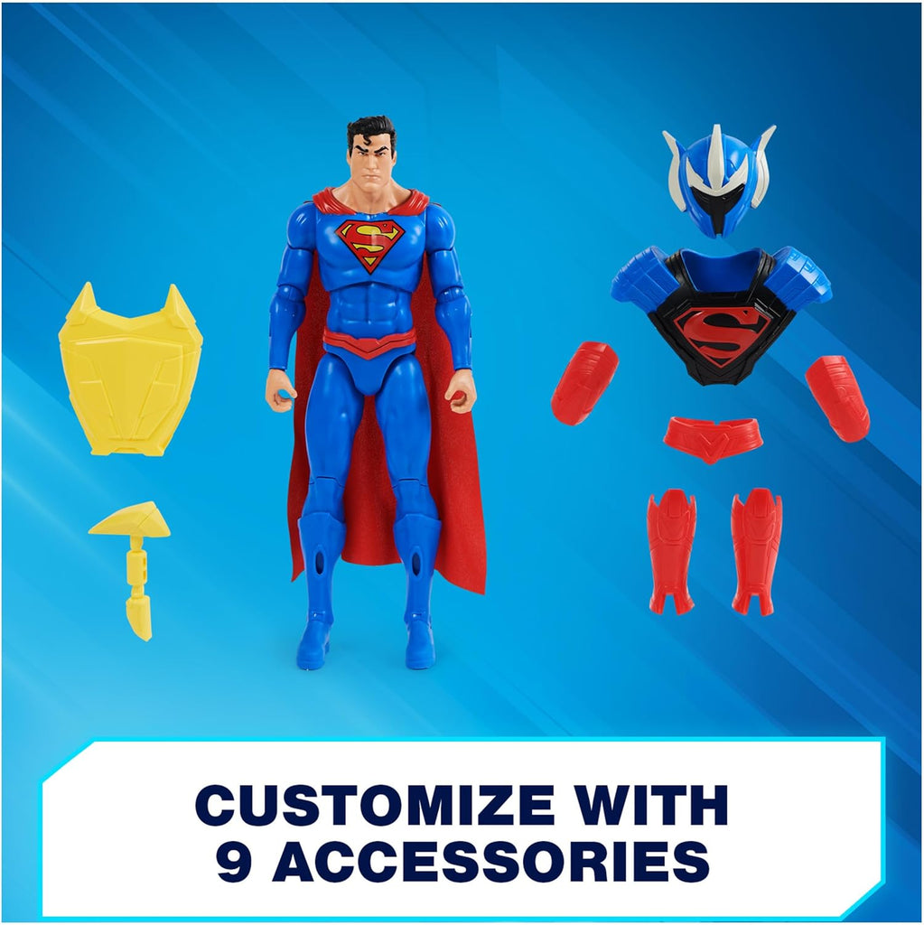 Superman Figura de acción, 12 pulgadas, 9 accesorios - Mi tienda