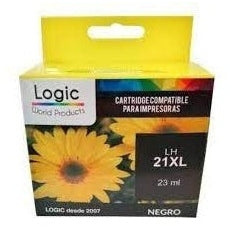 Tinta 21xl Logic Negra 22ml