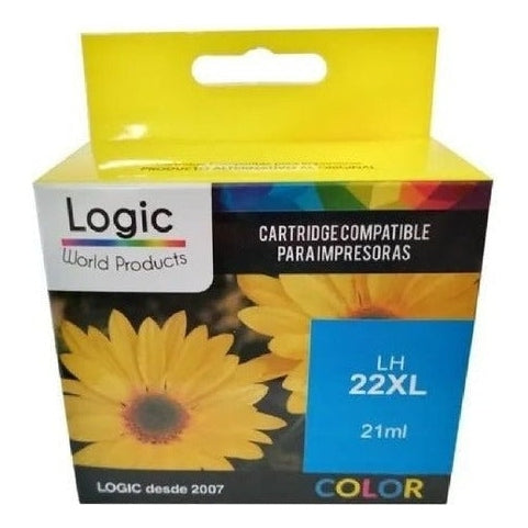 Tinta 22xl Logic Tricolor 21ml