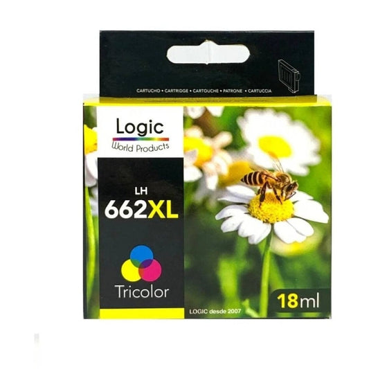 Tinta 662 Xl Logic Premiun Tricolor Jorcima