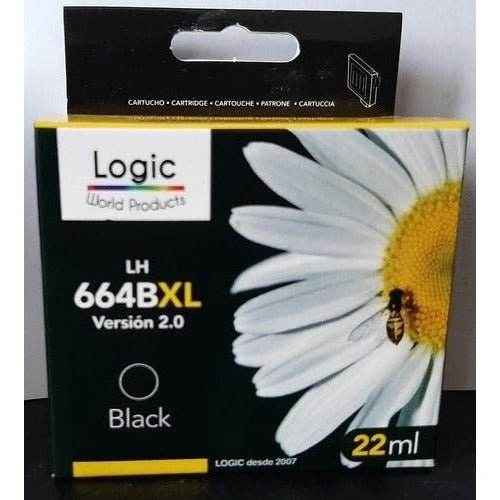 Tinta 664xl Negro  LOGIC, G&G o GTC  Premiun  22ml