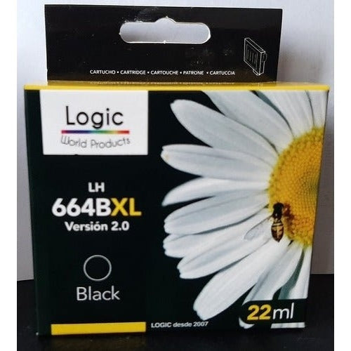 Tinta 664xl Negro Logic Premiun 22ml